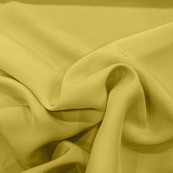Pale yellow 100% silk crepe fabric