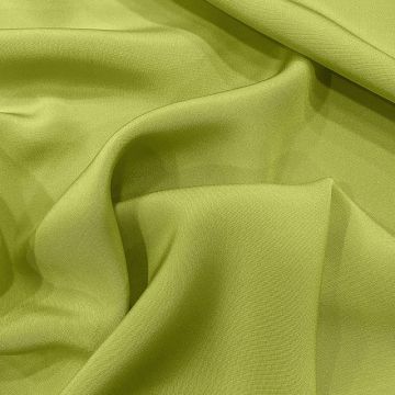 Light anise green 100% silk crepe fabric