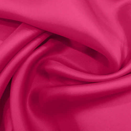 Tissu double organza de soie fuchsia