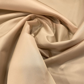 Tissu satin duchesse nude (1,30 mètres)