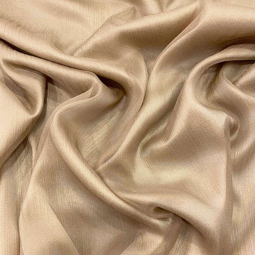 Bronze 100% silk crepon fabric