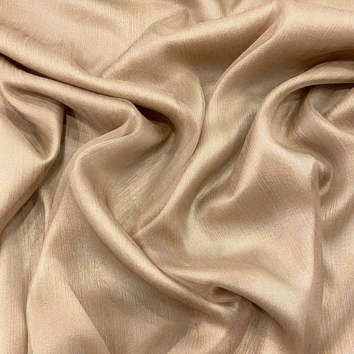 Bronze 100% silk crepon fabric