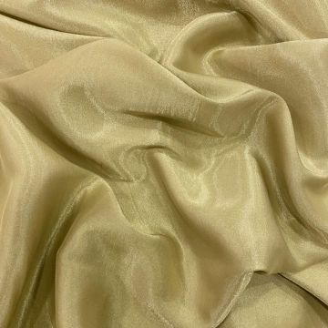 Anise green silk lamé fabric