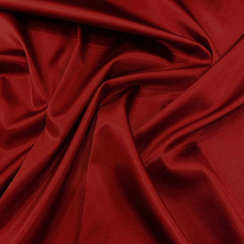 Burgundy stretch satin-back crepe cady fabric
