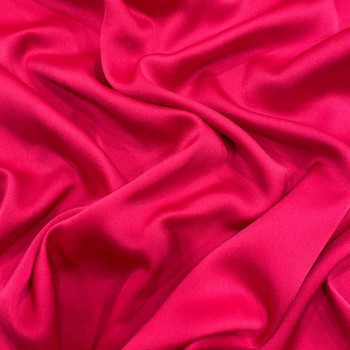 Tissu satin bubble polyester fuchsia