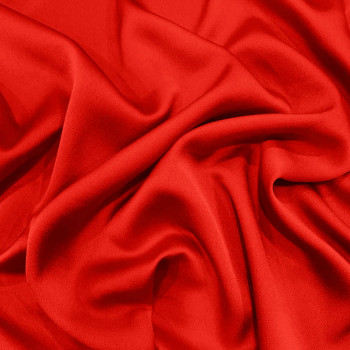 Tissu satin bubble polyester rouge