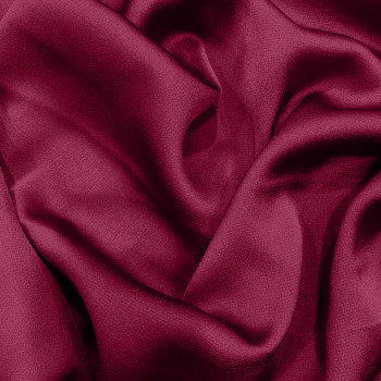 Tissu satin bubble polyester prune