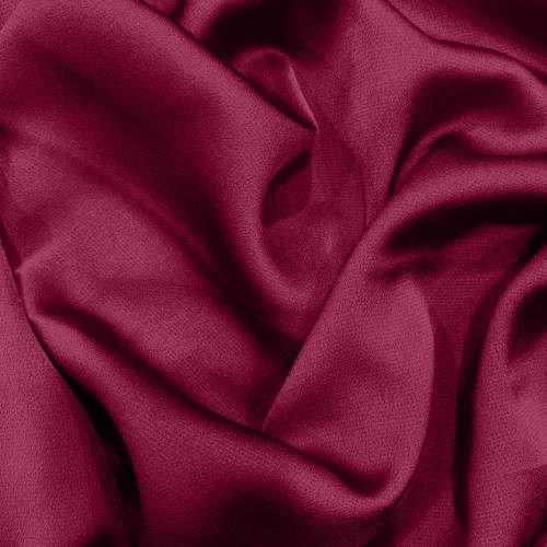 Plum polyester bubble satin fabric