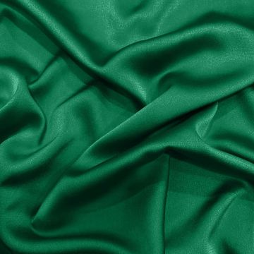 Emerald green polyester bubble satin fabric