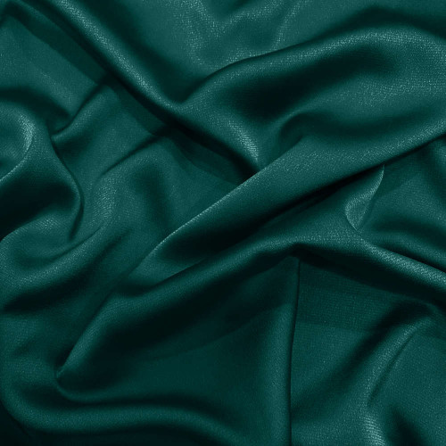 Lagoon green polyester bubble satin fabric