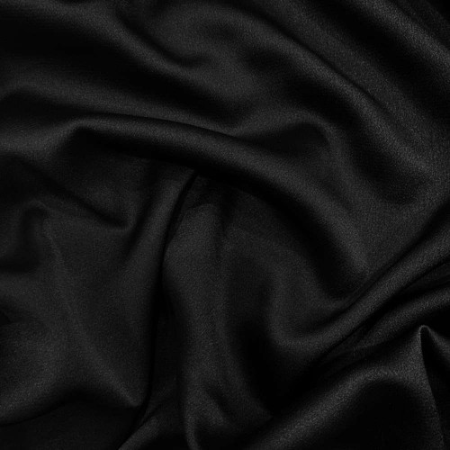 Tissu satin bubble polyester noir