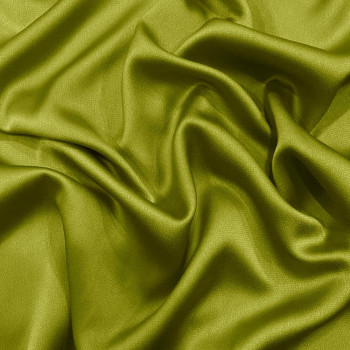 Tissu satin bubble polyester vert anis foncé