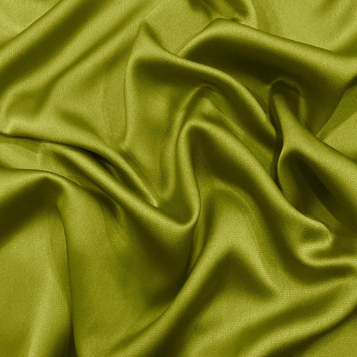 Dark anise green polyester bubble satin fabric