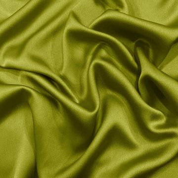Dark anise green polyester bubble satin fabric