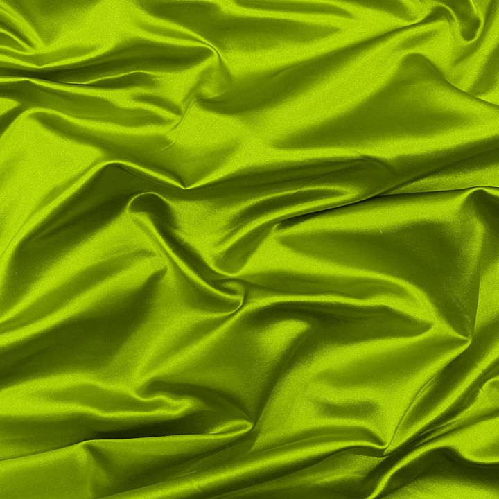 Anise green 100% silk duchess satin fabric