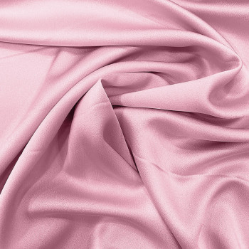 Tissu caddy crêpe envers satin rose bonbon