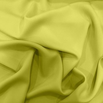 Tissu twill fluide jaune citron