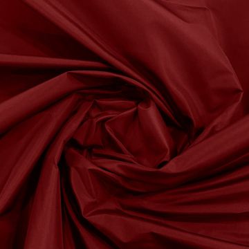 Burgundy 100% silk taffeta fabric