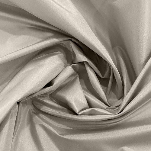 Tissu taffetas 100% soie gris perle