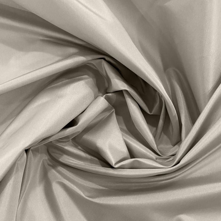 Pearl grey 100% silk taffeta fabric