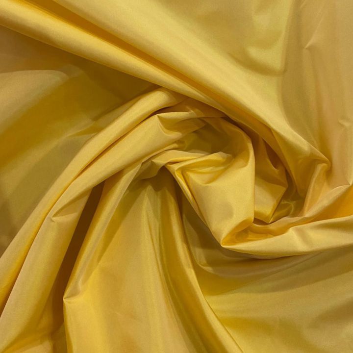 Yellow chick changing 100% silk taffeta fabric