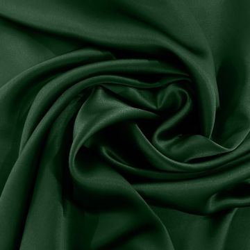 Bottle green satin fabric 100% silk