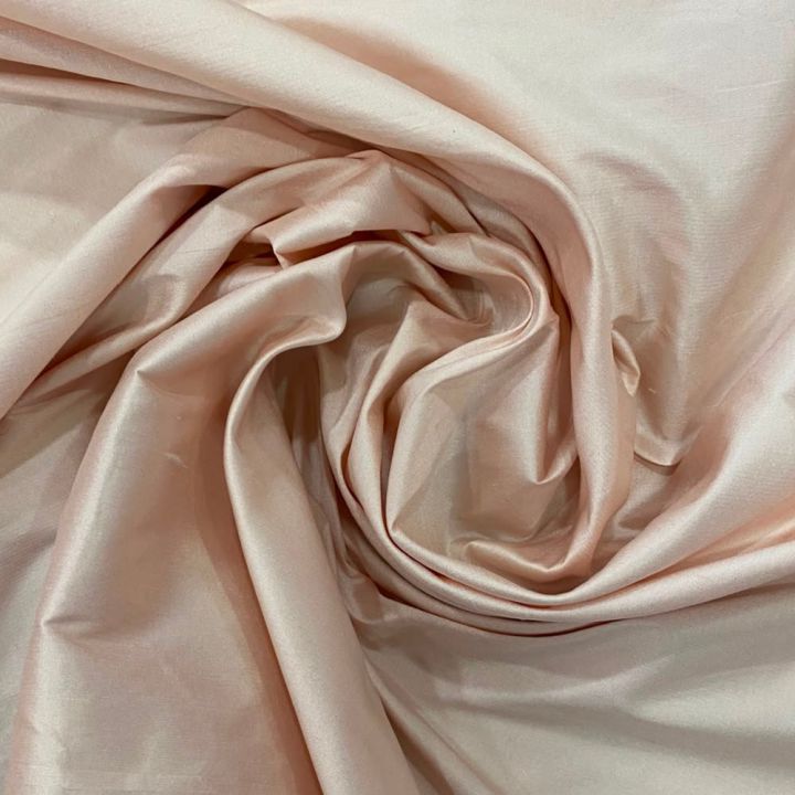 Tissu doupion de soie 100% soie rose poudré