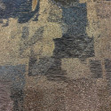 Gray/silver geometric lamé silk jacquard fabric Gray/silver geometric lamé silk jacquard fabric