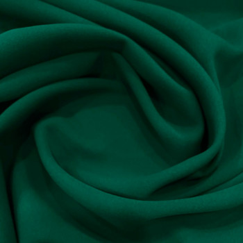 Tissu crêpe 100% polyester vert