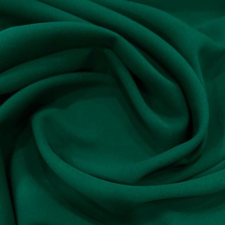Green 100% polyester crepe fabric