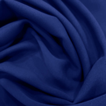Royale blue 100% polyester crepe fabric