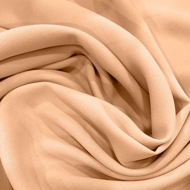 Nude 100% polyester crepe fabric