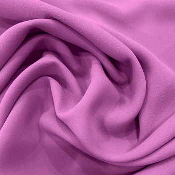 Tissu crêpe 100% polyester mauve