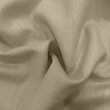 Tissu 100% pur lin sable