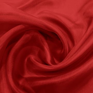 Dark red silk organza fabric