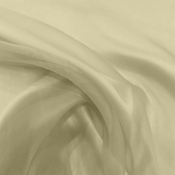 Eggshell silk organza fabric