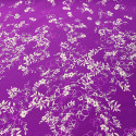 Purple floral bouquet silk jacquard fabric Purple floral bouquet silk jacquard fabric