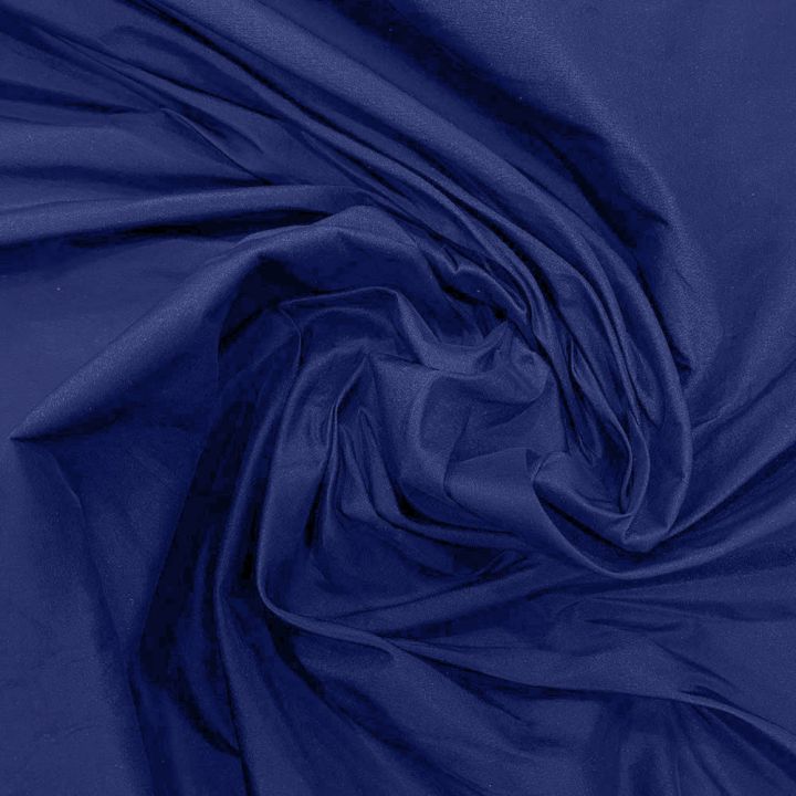 Silk doupion 100% silk ink blue fabric