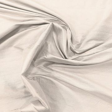 100% silk slub dupion fabric raw white