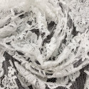 Dentelle de Calais perlée blanc