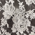 Dentelle de Calais perlée blanc