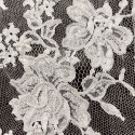 Dentelle de Calais perlée blanc