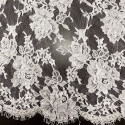 Dentelle de Calais perlée blanc (1,95 mètres)