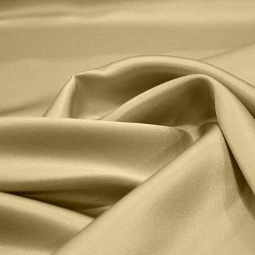 Beige satin fabric 100% silk
