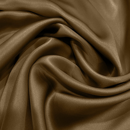 Chestnut satin fabric 100% silk
