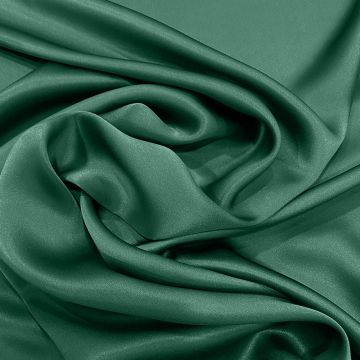 Imperial green satin fabric 100% silk
