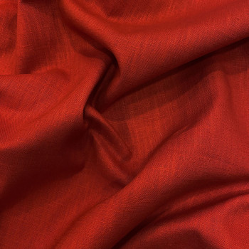 Tissu 100% pur lin rouille tomette (1,75 mètres)