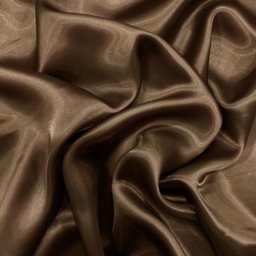 Brown 100% cupro shiny lining