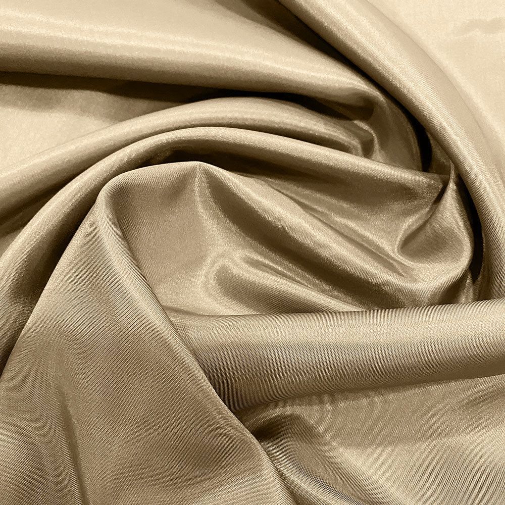 Beige 100% acetate lining fabric