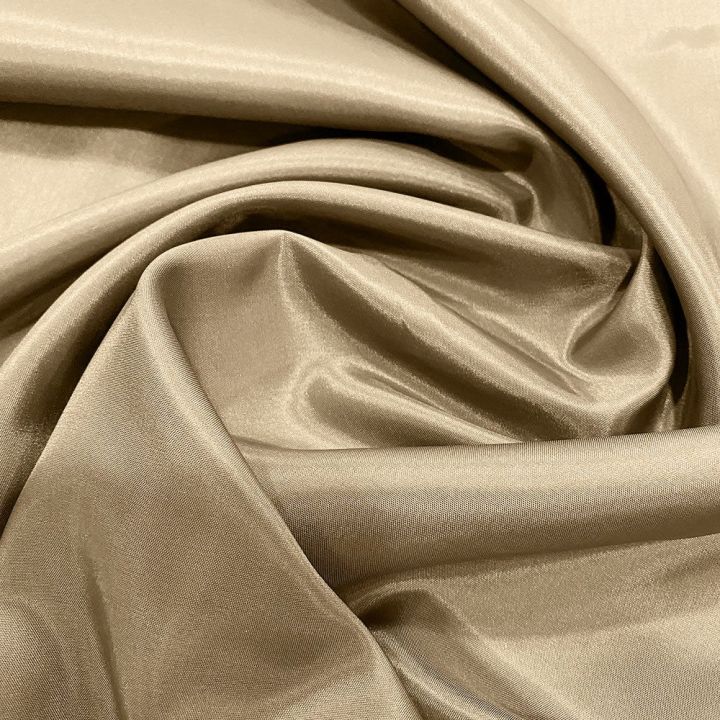 Beige 100% acetate lining fabric